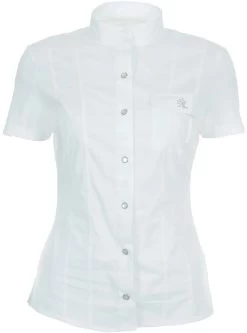 Alexandra Ledermann Brisbane Womens Short Sleeve Competition Shirt White