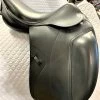 Amerigo Close Contact Flat Seat Dressage Saddle 17 " XW Black Ex Demo