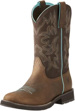Ariat Delilah Round Toe Western Boot Brown