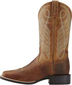 Ariat Round Up Square Toe Western Boot Powder Brown 7 Ariat Round Up Square Toe Western Boot Powder Brown -Equestrian Supplies Store ariat round up square toe western boot 126790687 powder brown 335763670