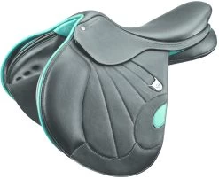 Bates Victrix (CAIR) Saddle Classic Black / Aqua