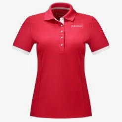 Cavallo Kalina Womens Pique Polo Shirt Red Chilli
