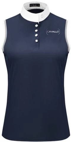 Cavallo Konny Womens Sleeveless Competition Shirt Dark Blue