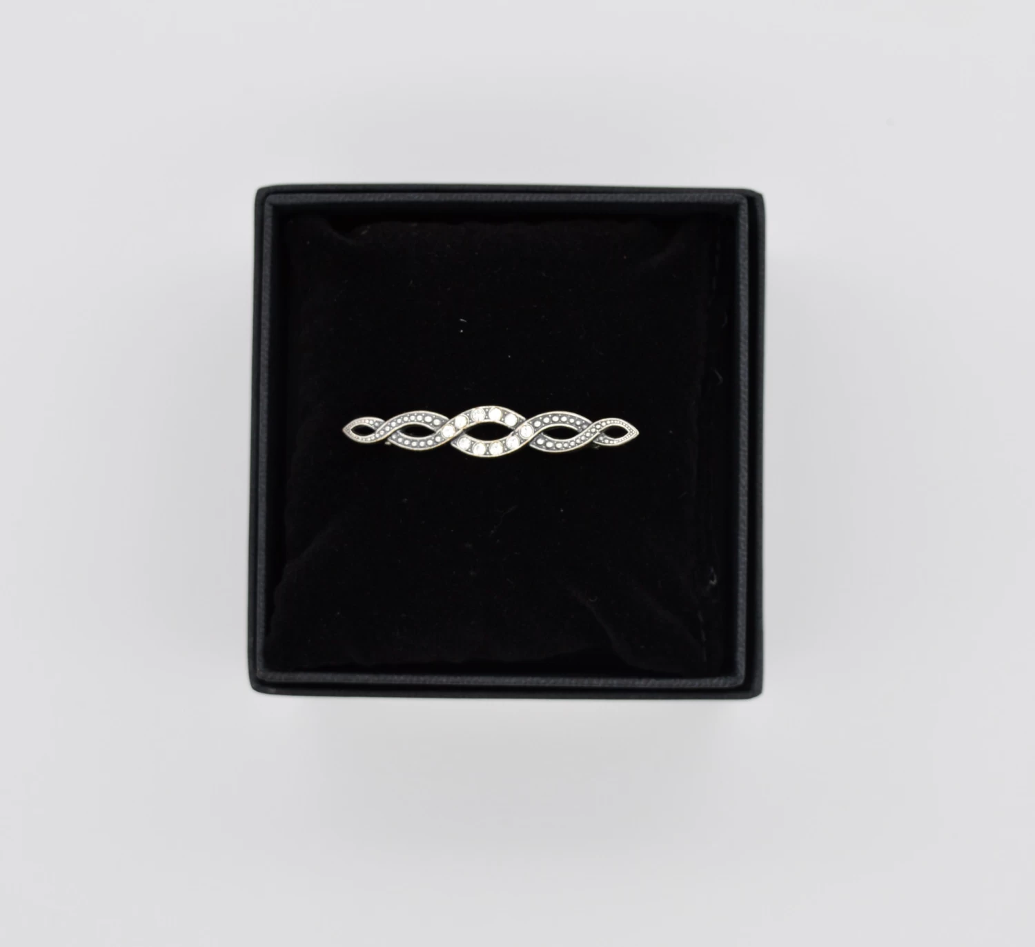 Cavendish French Crystal Plait Stock Pin 1 Cavendish French Crystal Plait Stock Pin