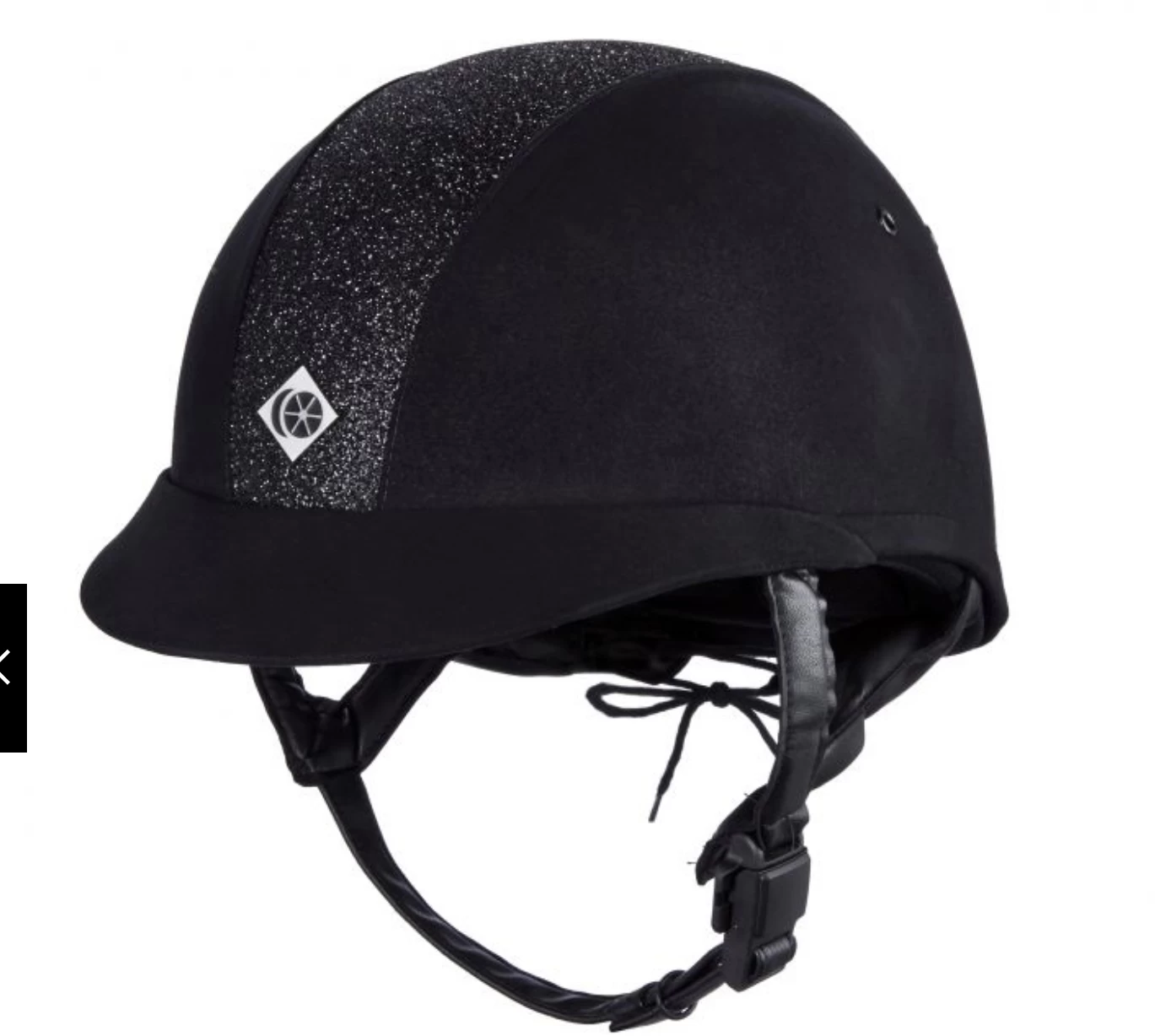 Charles Owen Ayr8 Plus Sparkly Riding Hat Black/Black 1 Charles Owen Ayr8 Plus Sparkly Riding Hat Black/Black