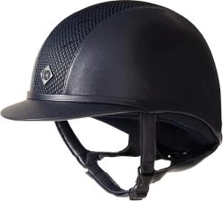 Charles Owen Leather Look Ayr8 Plus Riding Hat Navy