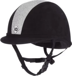Charles Owen YR8 Sparkly Riding Hat Black/Silver