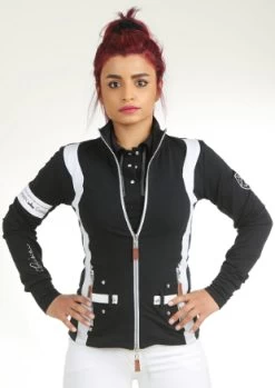 Chriwen Womanly Chriwen Special Thing Womens Sweat Jacket Black