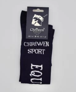 Chriwen Womanly Chriwen Sport Equestrian Socks Navy