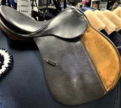 CTD St Martin Pony General Purpose Saddle 16" M Brown With Suede Knee Pads Ex Demo