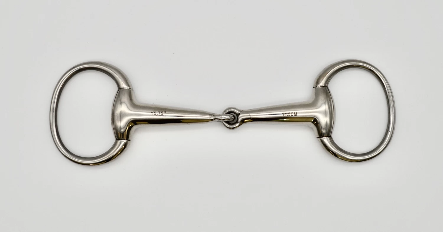 Eggbutt Hollow Mouth Jointed 23mm S/Steel Snaffle 5 3/4" 1 Eggbutt Hollow Mouth Jointed 23mm S/Steel Snaffle 5 3/4"