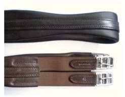 Sheldon Leather Atherstone Girth With Elastic Both Ends Havana