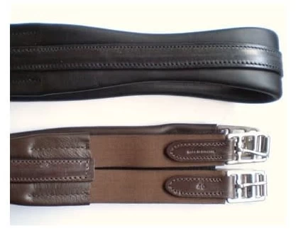 Sheldon Leather Atherstone Girth With Elastic Both Ends Havana 1 Sheldon Leather Atherstone Girth With Elastic Both Ends Havana