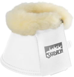 Eskadron Leatherette With Lambskin Allround Over Reach Boots White