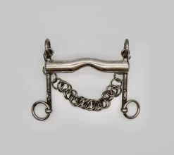 Fixed Cheek 23mm Hollow Mouth Low Port Weymouth 5"