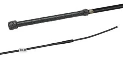 Fleck Dressage Whip Leather Handle Brown