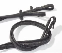 GFS Premier Flexi Soft Insider Grip Reins Black