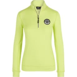 H V Polo Edith Half Zip Womens Top Lime