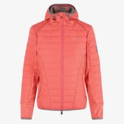 H V Polo Marselan Womens Hooded Jacket Bright Coral