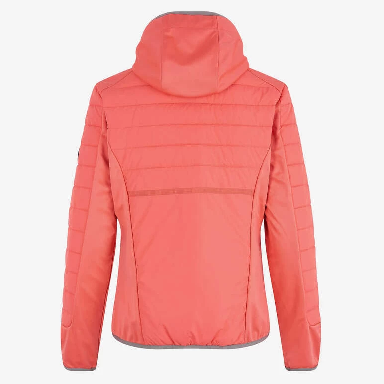 H V Polo Marselan Womens Hooded Jacket Bright Coral 3 H V Polo Marselan Womens Hooded Jacket Bright Coral - Image 3