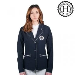 Harcour Chiara Womens Water Repellent Stretch Fabric Competition Jacket Navy