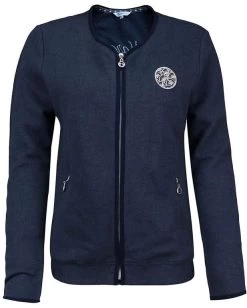 Harcour Evi Womens Full Zip Sweat Jacket Navy