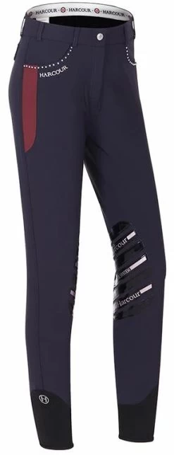 Harcour Hermine Water Repellent Silicone Knee Winter Womens Breeches Taupe