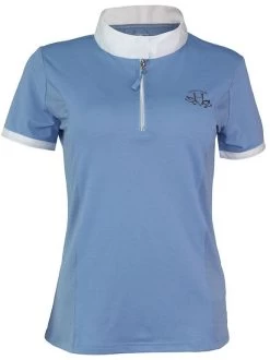 Harcour Isabella Techline Womens Competition Shirt Azur Blue -Equestrian Supplies Store harcour isabella techline womens competition shirt 119559163 azur blue 317638699