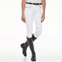 Harcour Jalisca Rider Knee Fix System High Waisted Womens Breeches White
