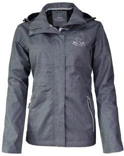 Harcour Melody Techline Lightweight Waterproof Womens Jacket Grey Melange