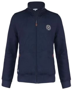 Harcour Mike Mens Full Zip Sweat Jacket Navy