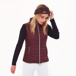 Harcour Rose Quilted Womens Gilet Black -Equestrian Supplies Store harcour rose quilted womens gilet 119559381 black 317639473