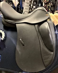Harry Dabbs Avant Consort Dutch Mono Dressage Saddle 17 1/2" MW Black