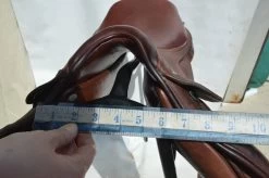 Harry Dabbs Close Contact Flat Seat Dressage 17 1/2" NM Autumn Gold Second Hand Saddle -Equestrian Supplies Store harry dabbs close contact flat seat dressage 17 1 122041747 n a 332960239