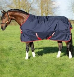 Rambo Horseware Original Medium 200gm Turnout Rug Blue/Red