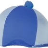 HY Equestrian Hyfashion Two Tone Bobble Hat Cover One Size Brilliant Blue/Light Blue