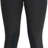 HY Equestrian Hyperformance Cranwell Ladies Suede Knee Patch Breeches Black