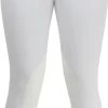 HY Equestrian Hyperformance Cranwell Ladies Suede Knee Patch Breeches White