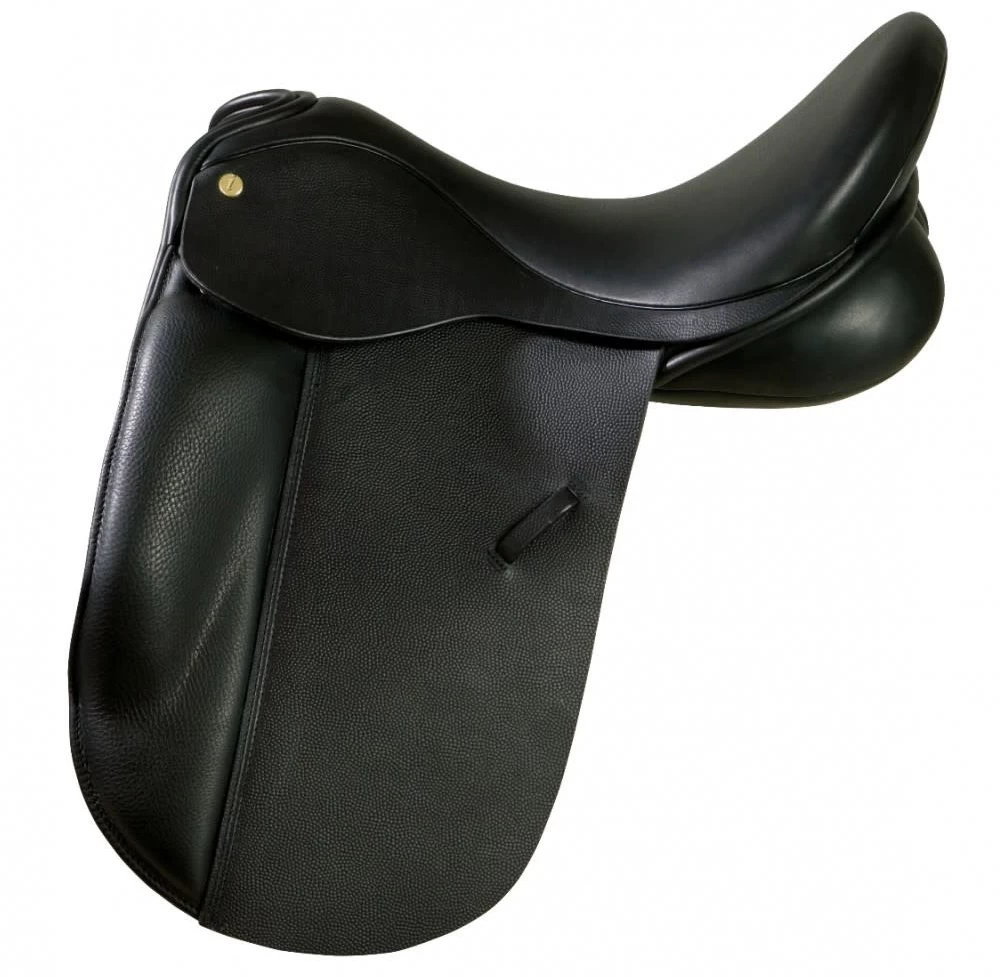 Ideal Suzannah Dressage Saddle In Kilger County Leather With Patent Piping Black/Black Patent Piping 1 Ideal Suzannah Dressage Saddle In Kilger County Leather With Patent Piping Black/Black Patent Piping