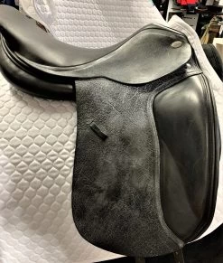 Jaguar Allie Birdy XKC Dressage Saddle 17 1/2" MW (N) Black Buffalo Leather With Latex Panels Ex Demo