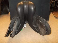 Jaguar Deep Seat XKC Dressage Saddle 17 1/2" 25 Black Buffalo Leather With A Longer Saddle Flap & Wool Panels Ex Demo -Equestrian Supplies Store jaguar deep seat dressage saddle 17 1 2 25 black b 121307427 n a 332992404