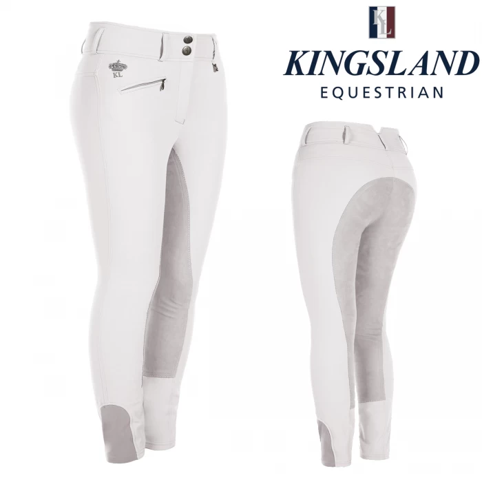 Kingsland Ladies Semba Full Seat Breeches White 1 Kingsland Ladies Semba Full Seat Breeches White