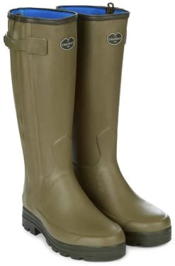 Le Chameau Mens Chasseur Neoprene Lined Boot Vert Vierzon