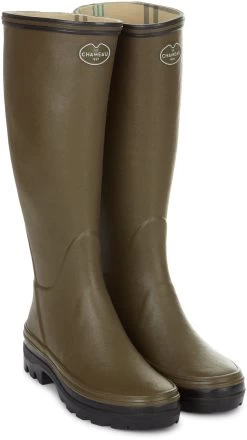 Le Chameau Womens Giverny Jersey Lined Boots Vert Chameau