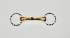 Loose Ring Hollow Mouth Jointed 21mm Copper Alloy Snaffle 5"