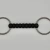Loose Ring Plastic Straight Bar Snaffle 4 1/2"