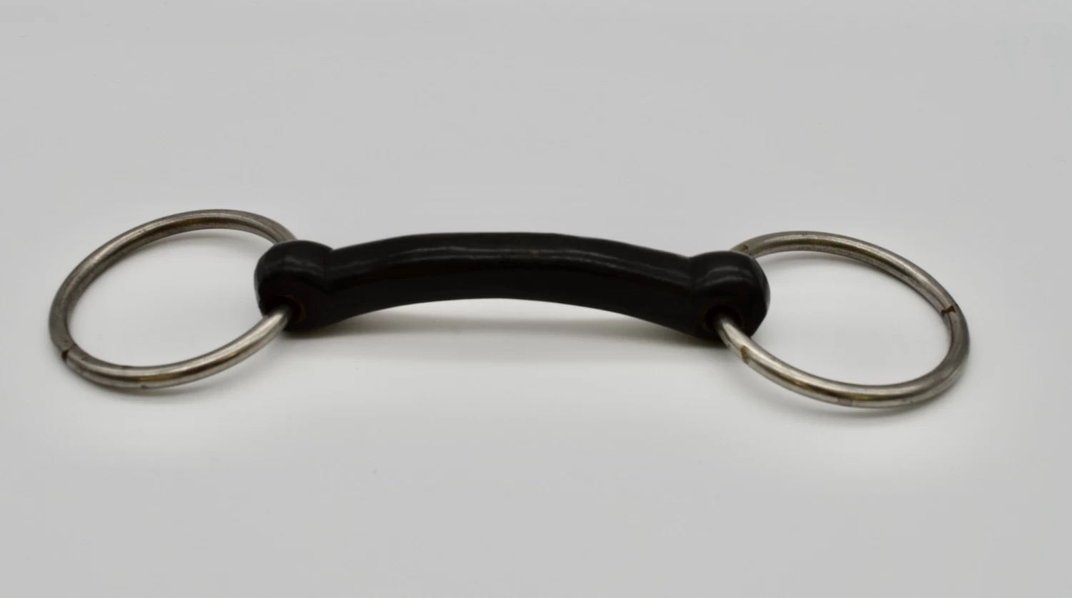 Loose Ring Vulcanite Mullen Mouth Snaffle 4 1/2" - 11.5cm" - 1 Loose Ring Vulcanite Mullen Mouth Snaffle 4 1/2" - 11.5cm" -