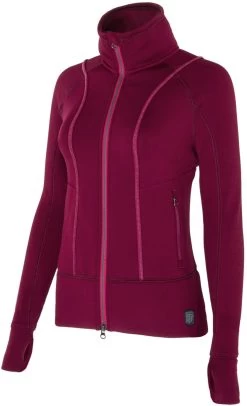 Noble Outfitters Explorer Womens Fleece Jacket Cranberry