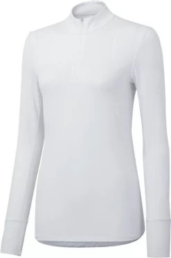 Noble Outfitters Lindsey Performance Long Sleeve Top White