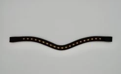 Otto Schumacher Browband With Opal & Topaz Colour Crystals Brown